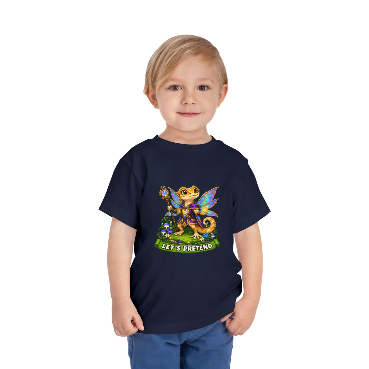 Let’s Pretend Male Crested Gecko Fairy Toddler T-Shirt