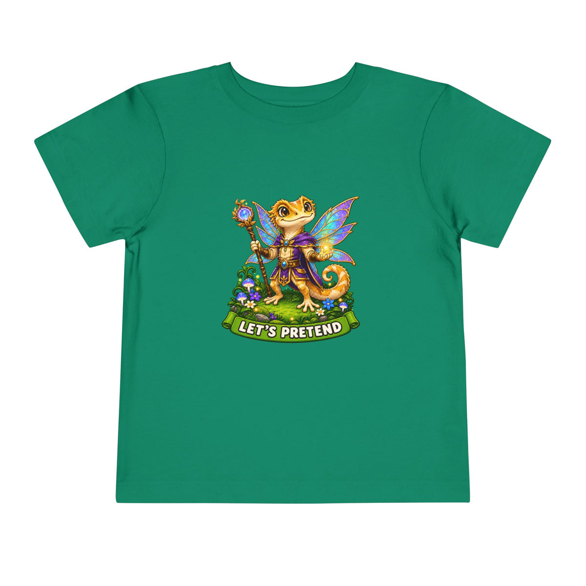Let’s Pretend Male Crested Gecko Fairy Toddler T-Shirt