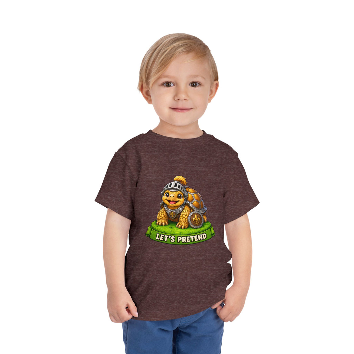 Let’s Pretend Sulcata Tortoise Knight Toddler T-Shirt
