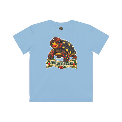 Snack Mode Engaged Red-Foot Tortoise Kids’ T-Shirt