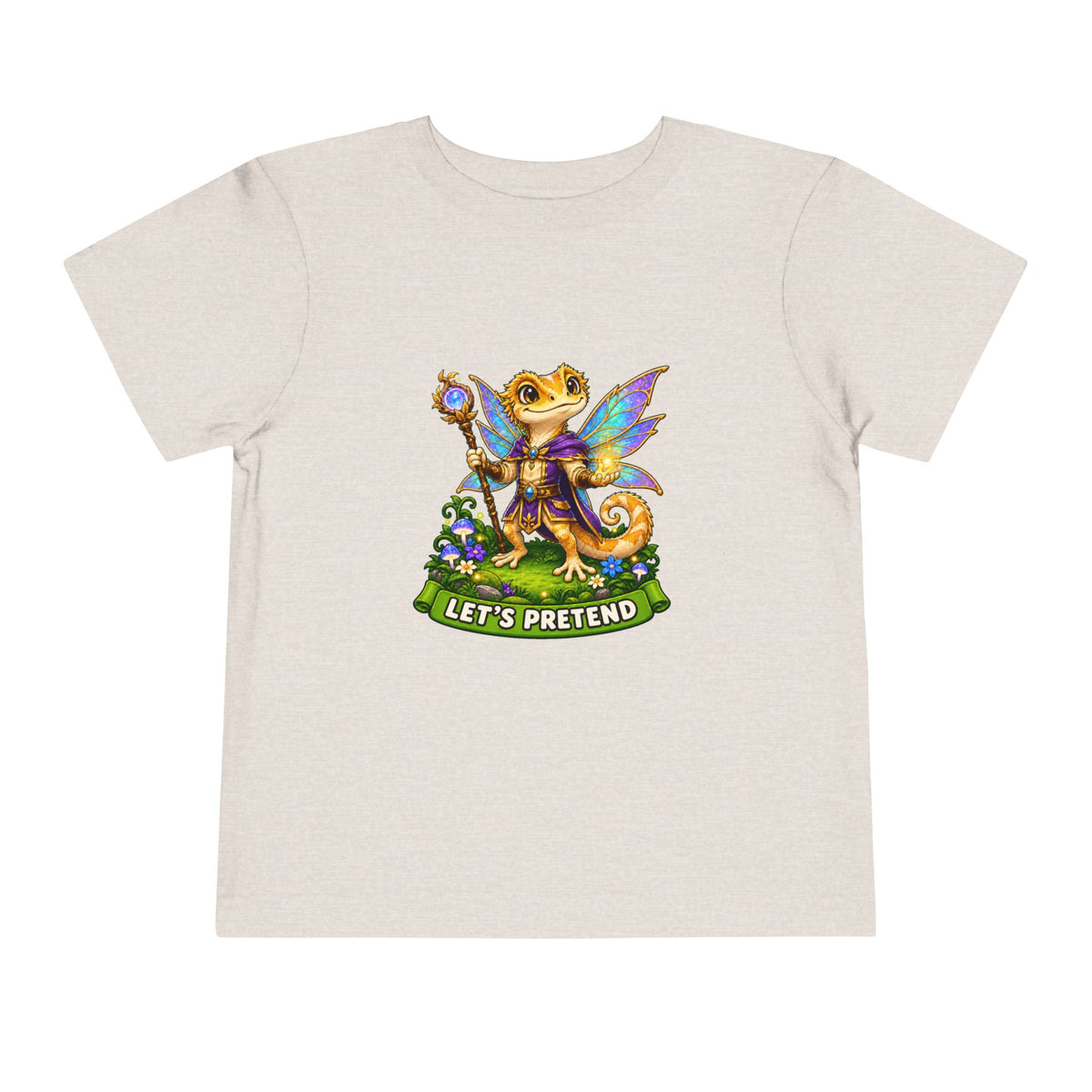Let’s Pretend Male Crested Gecko Fairy Toddler T-Shirt