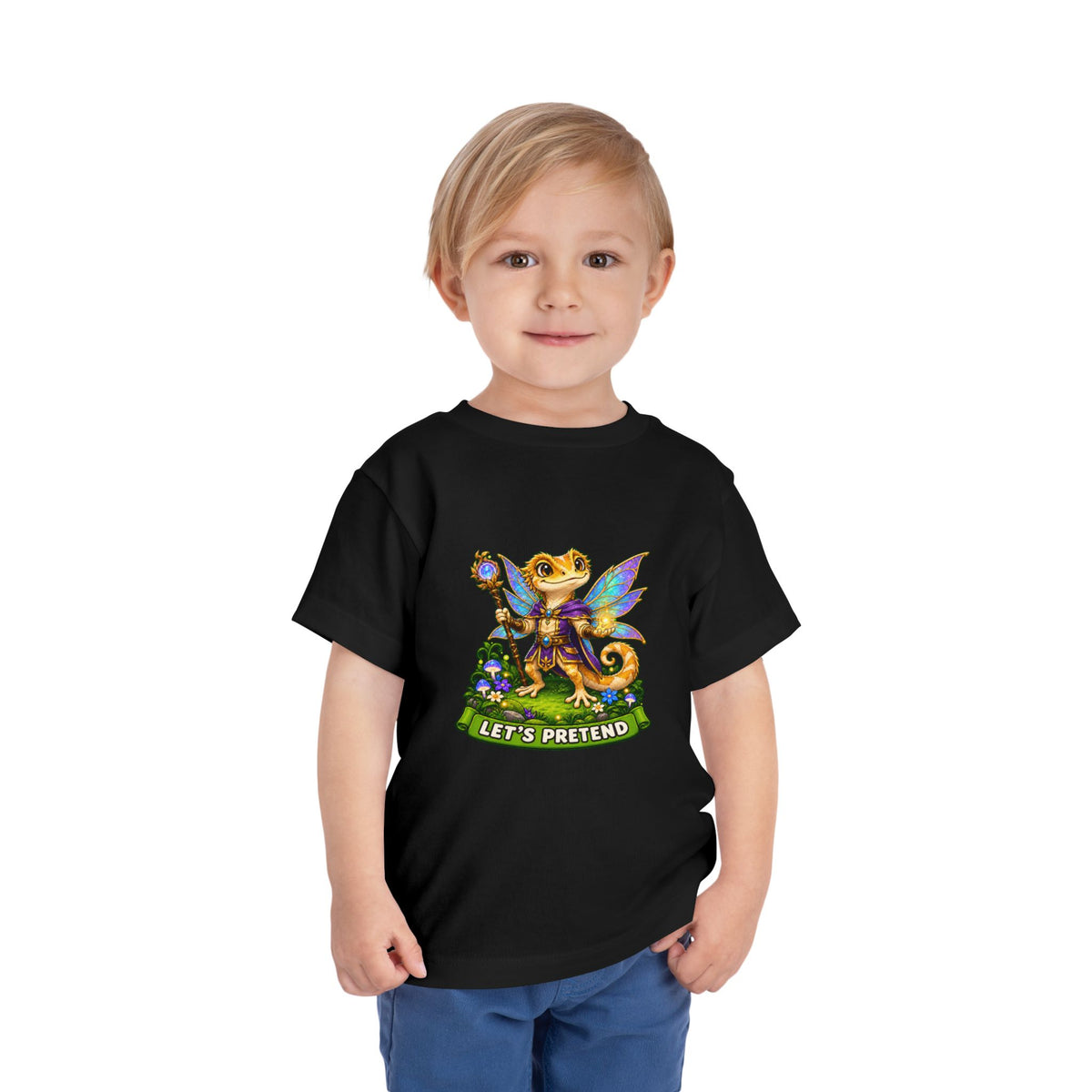Let’s Pretend Male Crested Gecko Fairy Toddler T-Shirt