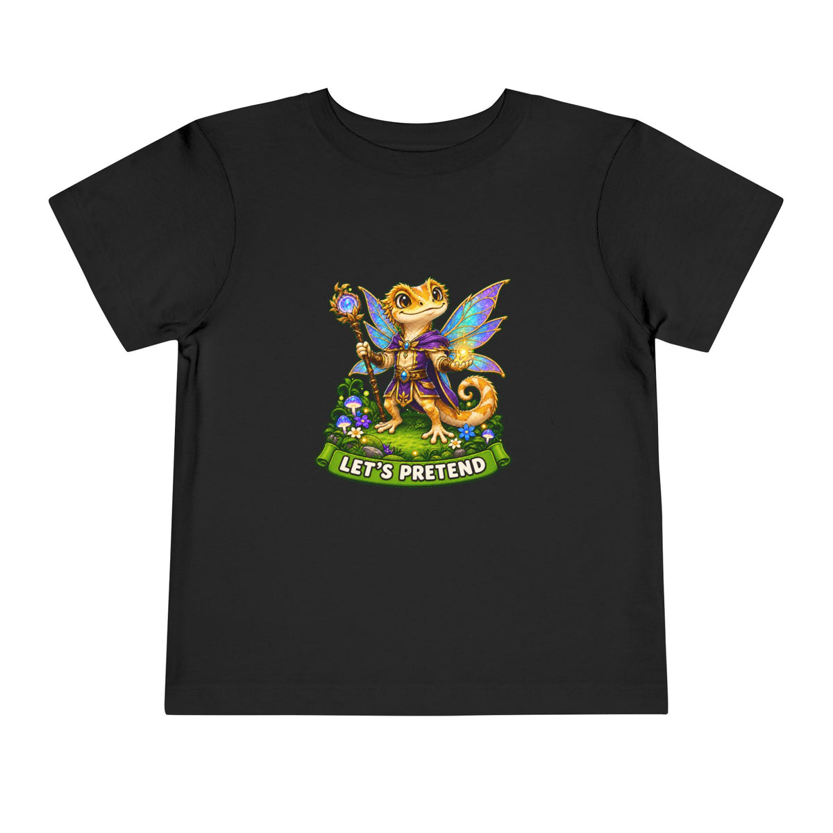 Let’s Pretend Male Crested Gecko Fairy Toddler T-Shirt