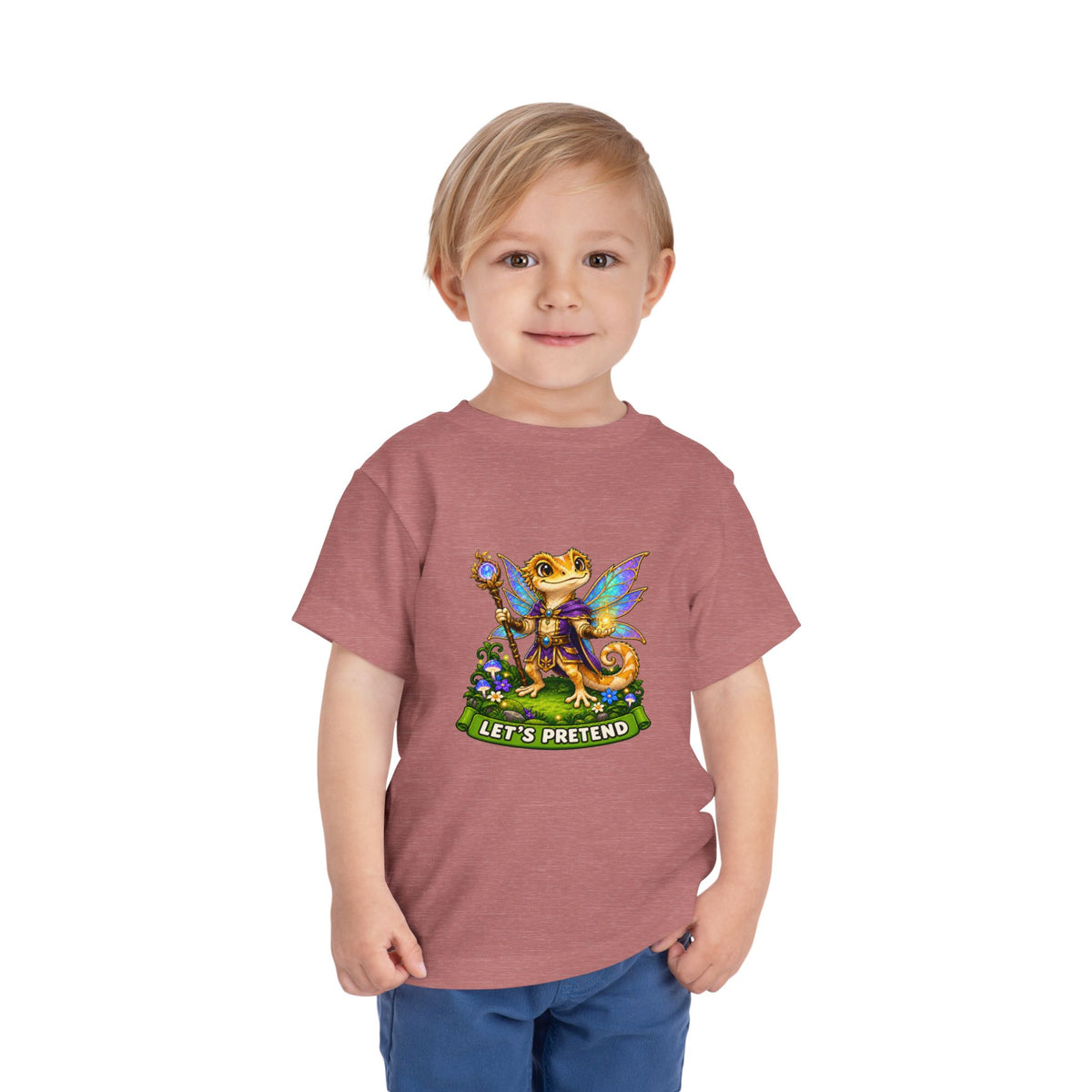 Let’s Pretend Male Crested Gecko Fairy Toddler T-Shirt