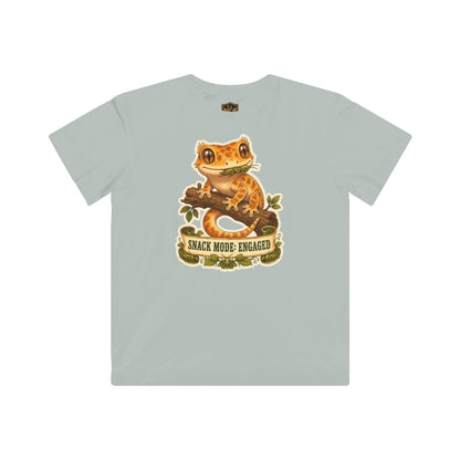 Snack Mode Engaged Crested Gecko Kids’ T-Shirt