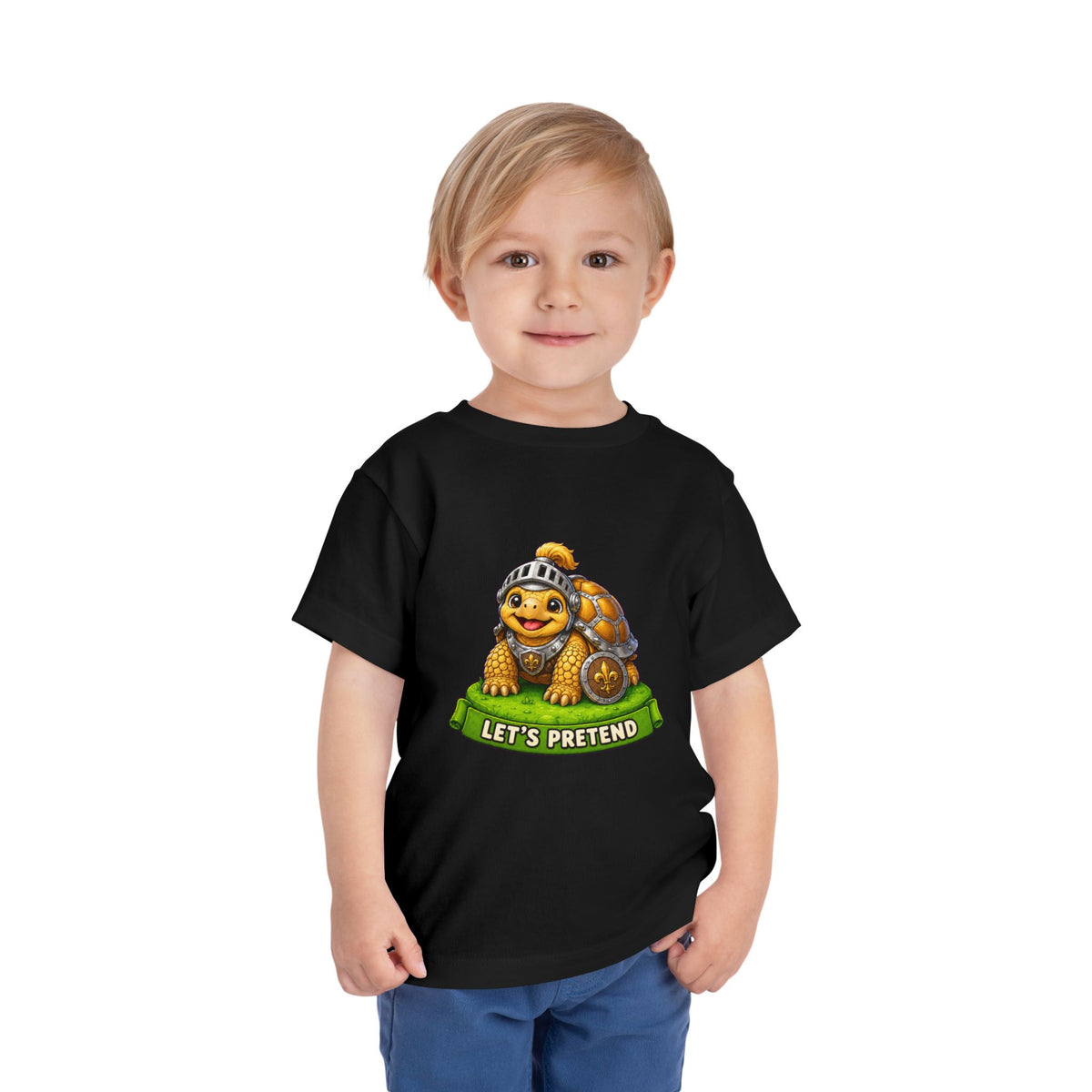 Let’s Pretend Sulcata Tortoise Knight Toddler T-Shirt