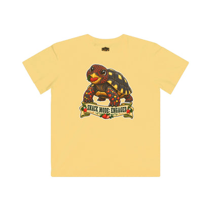 Snack Mode Engaged Red-Foot Tortoise Kids’ T-Shirt