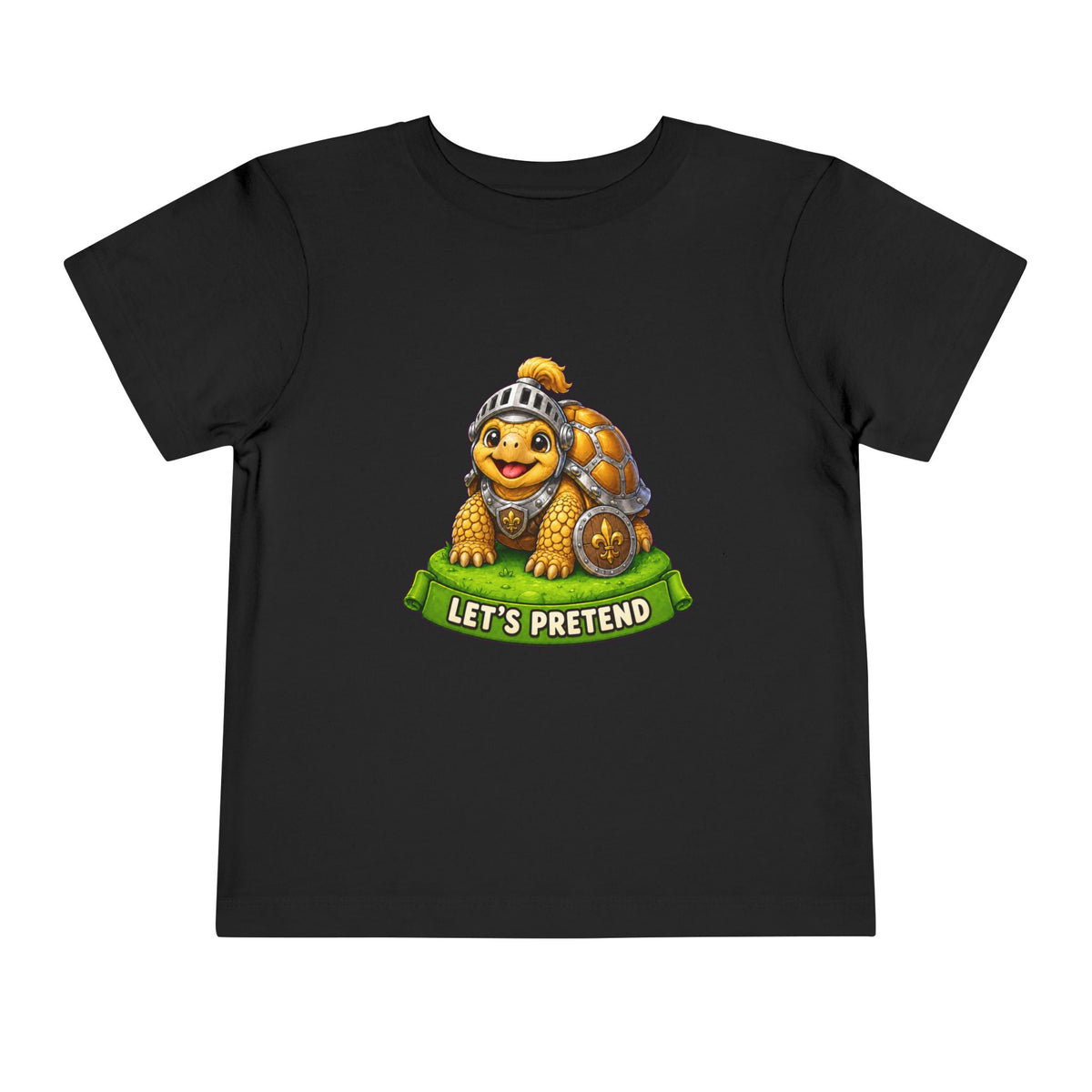 Let’s Pretend Sulcata Tortoise Knight Toddler T-Shirt