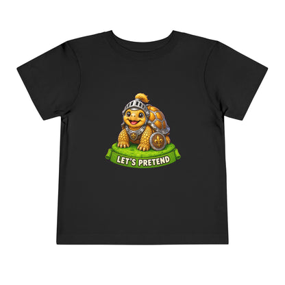 Let’s Pretend Sulcata Tortoise Knight Toddler T-Shirt