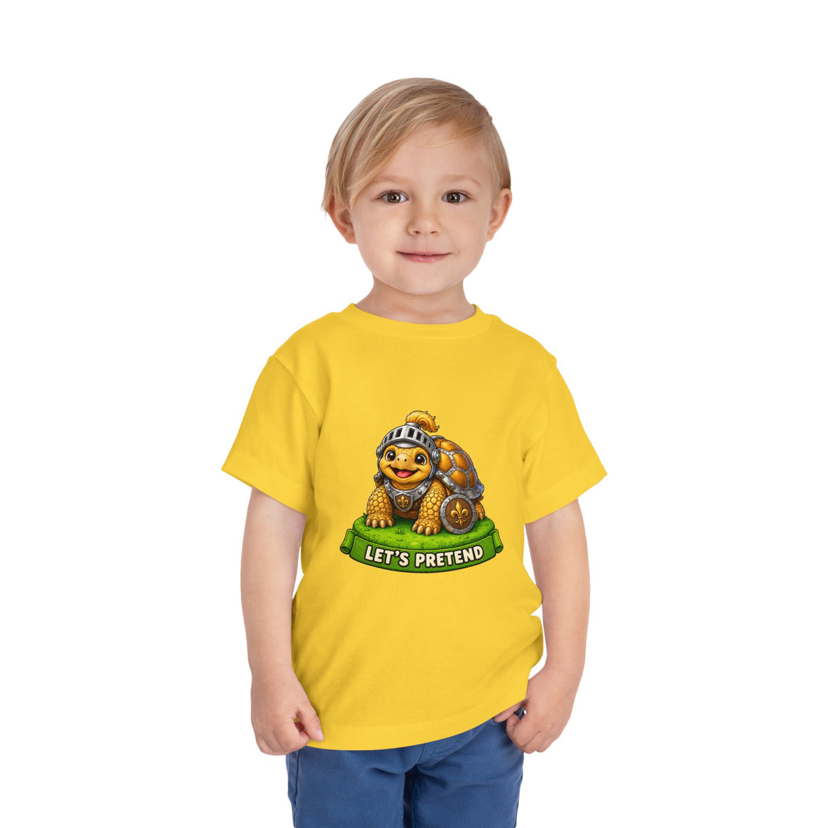 Let’s Pretend Sulcata Tortoise Knight Toddler T-Shirt