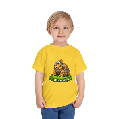 Let’s Pretend Sulcata Tortoise Knight Toddler T-Shirt