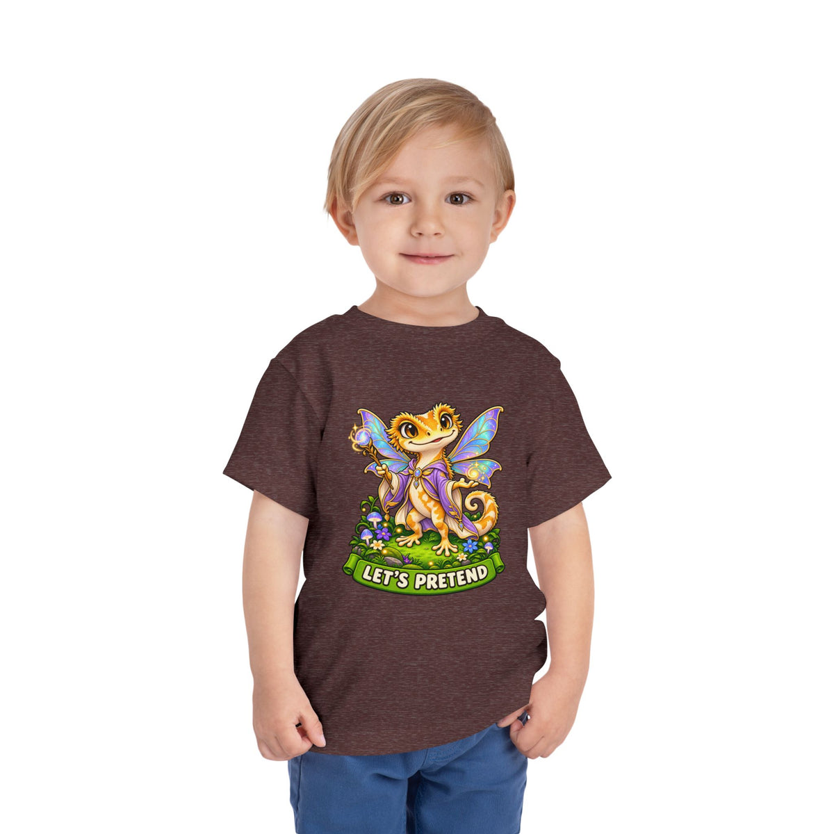 Let’s Pretend Female Crested Gecko Fairy Toddler T-Shirt