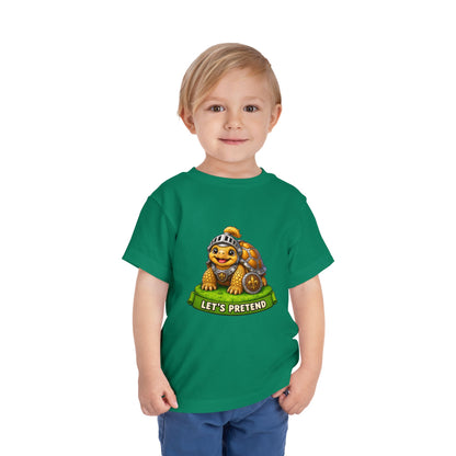 Let’s Pretend Sulcata Tortoise Knight Toddler T-Shirt