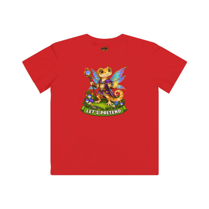 Let’s Pretend Male Crested Gecko Fairy Kids’ T-Shirt