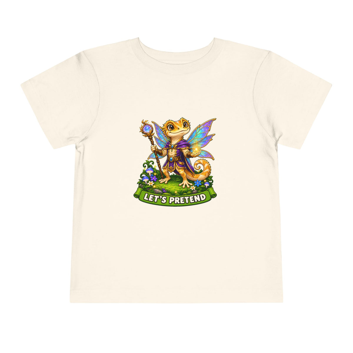 Let’s Pretend Male Crested Gecko Fairy Toddler T-Shirt