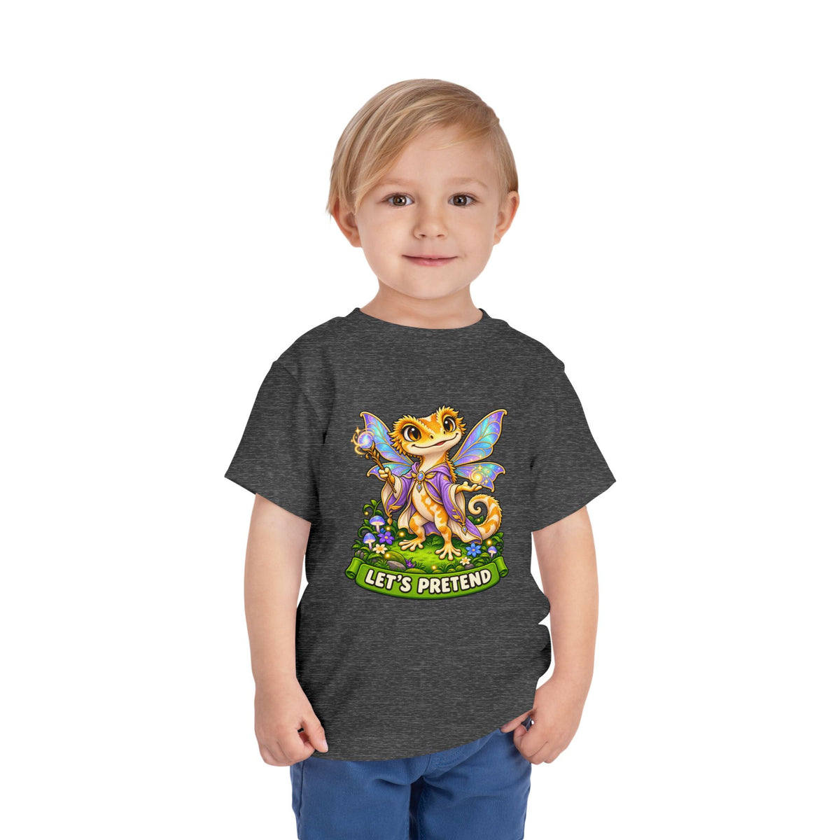 Let’s Pretend Female Crested Gecko Fairy Toddler T-Shirt