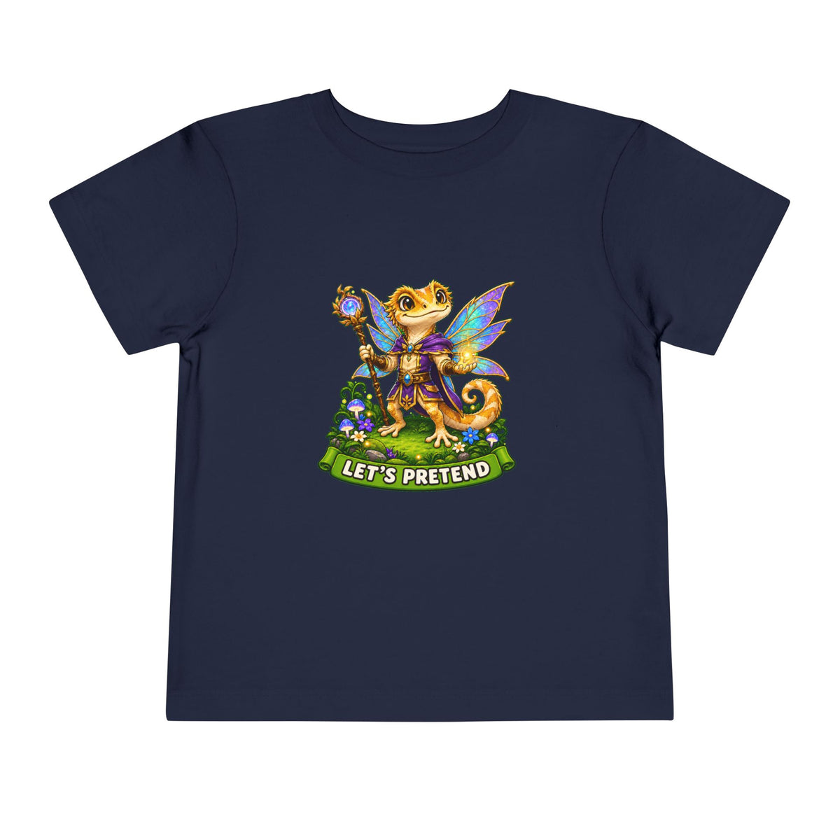 Let’s Pretend Male Crested Gecko Fairy Toddler T-Shirt