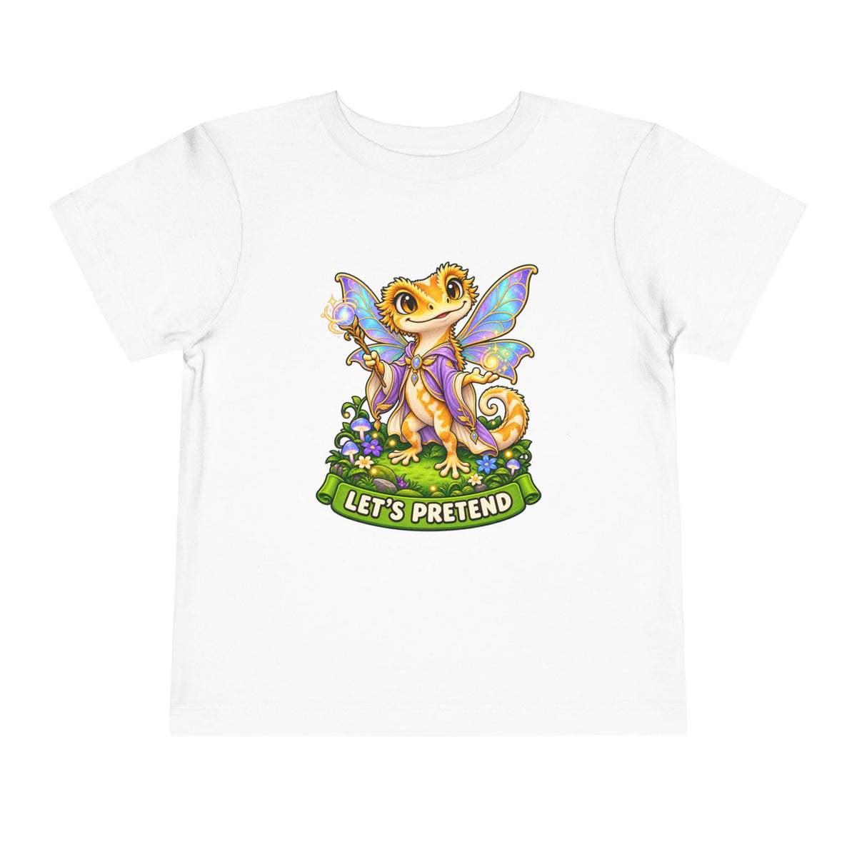 Let’s Pretend Female Crested Gecko Fairy Toddler T-Shirt
