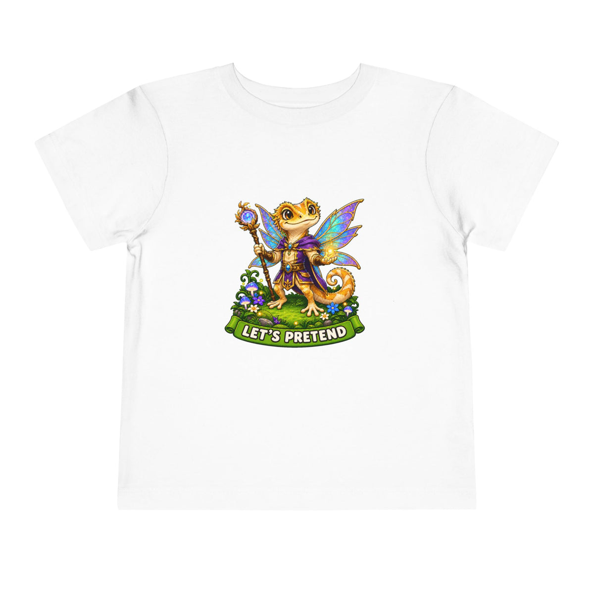 Let’s Pretend Male Crested Gecko Fairy Toddler T-Shirt