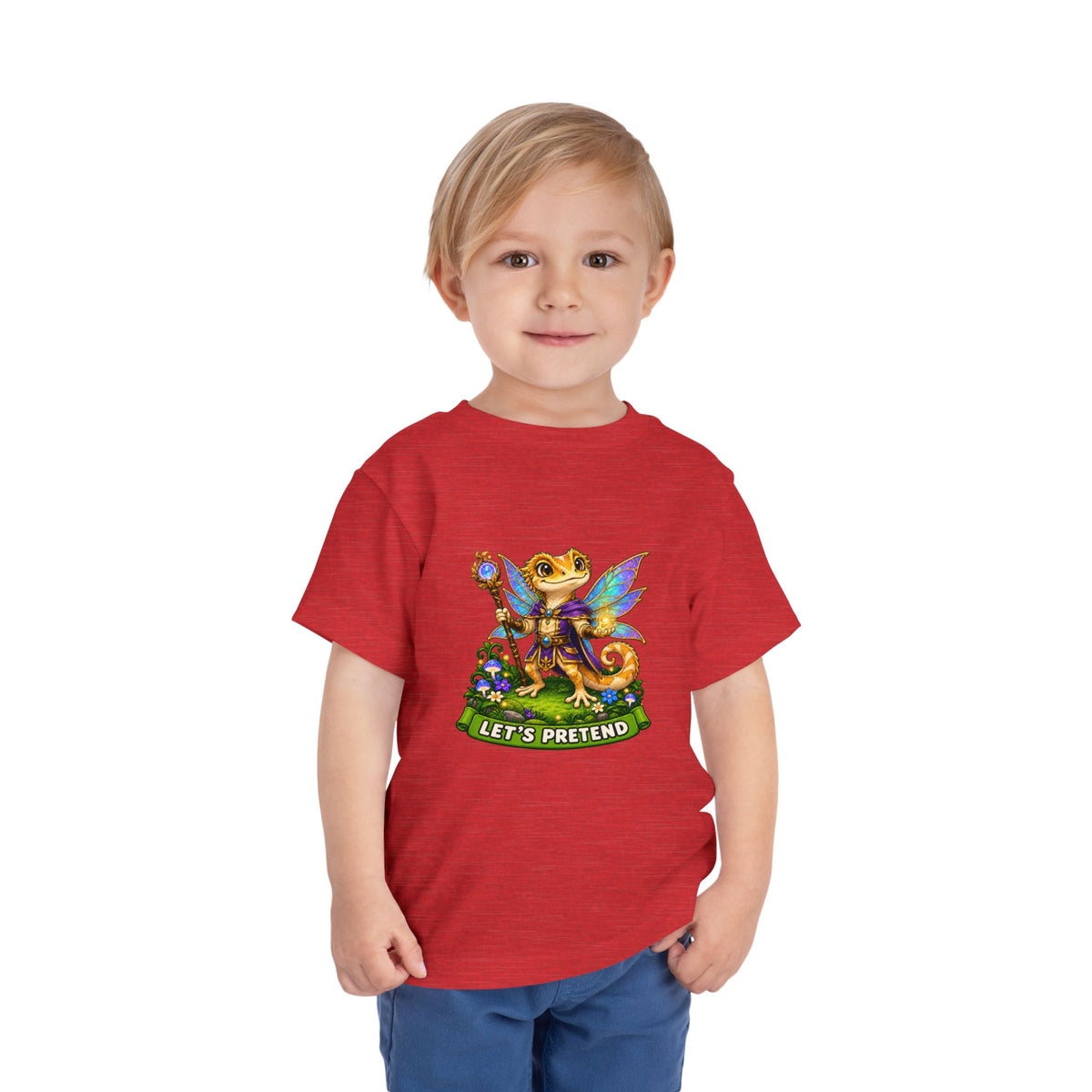 Let’s Pretend Male Crested Gecko Fairy Toddler T-Shirt