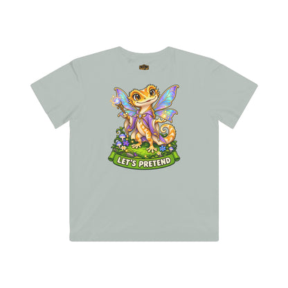 Let’s Pretend Female Crested Gecko Fairy Kids’ T-Shirt