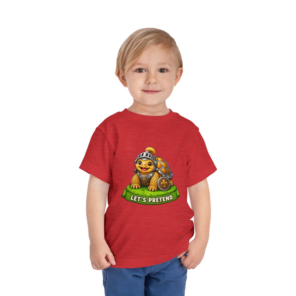 Let’s Pretend Sulcata Tortoise Knight Toddler T-Shirt
