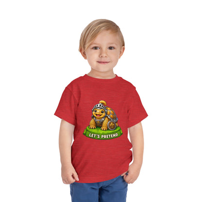 Let’s Pretend Sulcata Tortoise Knight Toddler T-Shirt
