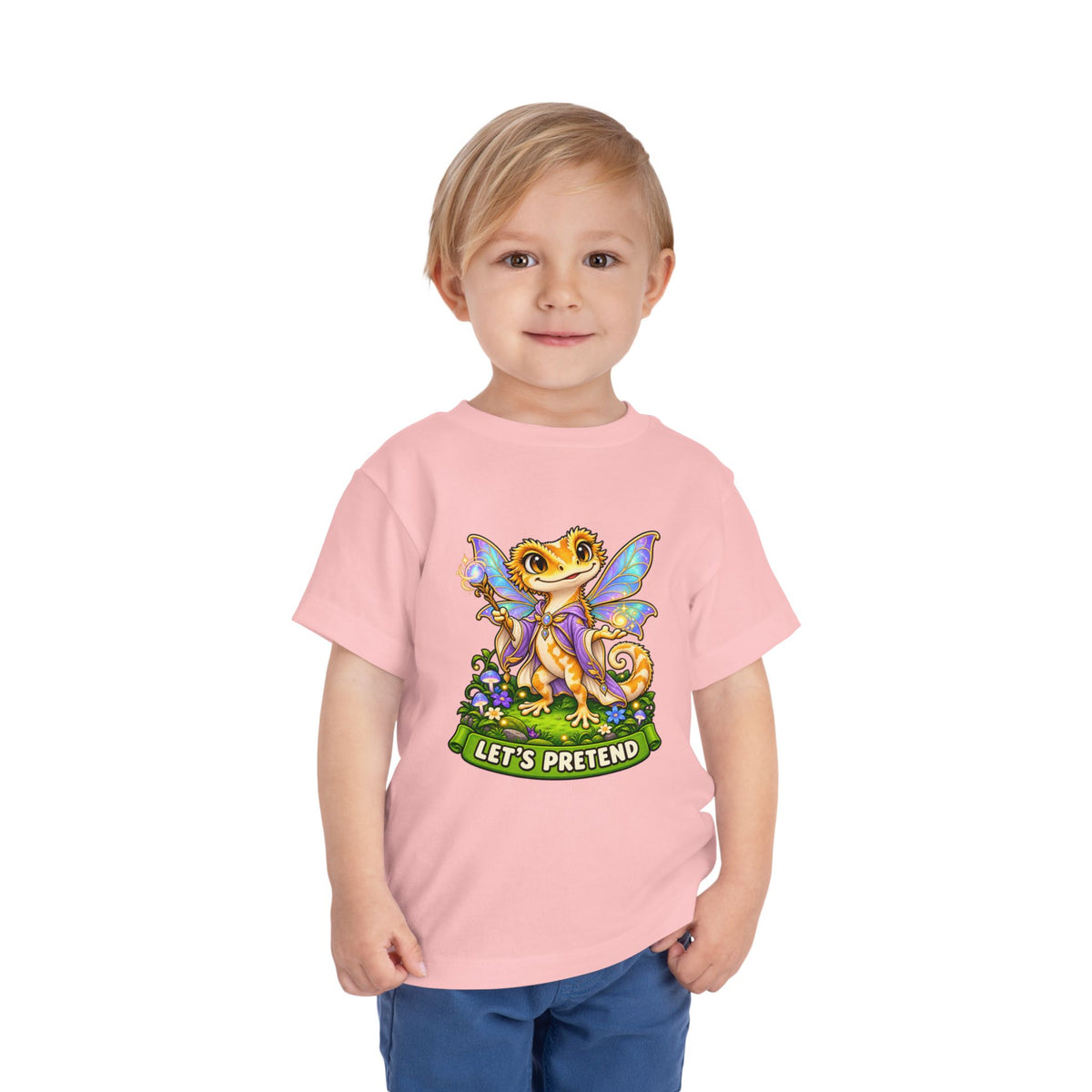 Let’s Pretend Female Crested Gecko Fairy Toddler T-Shirt