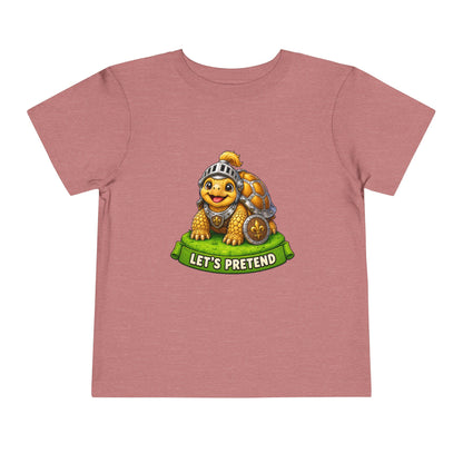 Let’s Pretend Sulcata Tortoise Knight Toddler T-Shirt