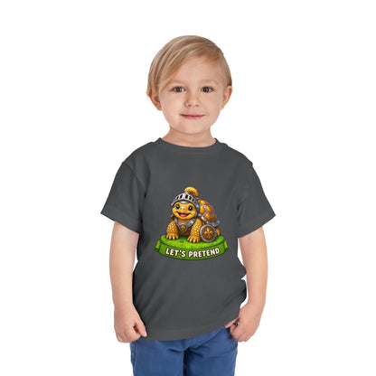 Let’s Pretend Sulcata Tortoise Knight Toddler T-Shirt