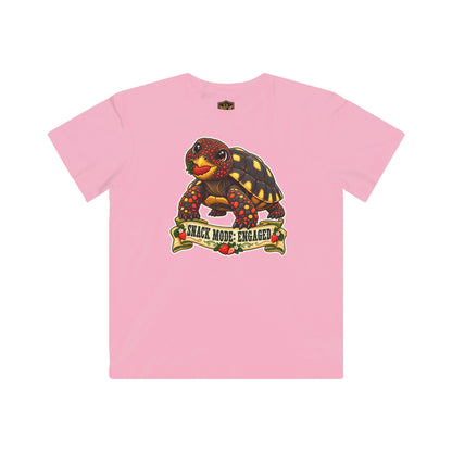 Snack Mode Engaged Red-Foot Tortoise Kids’ T-Shirt