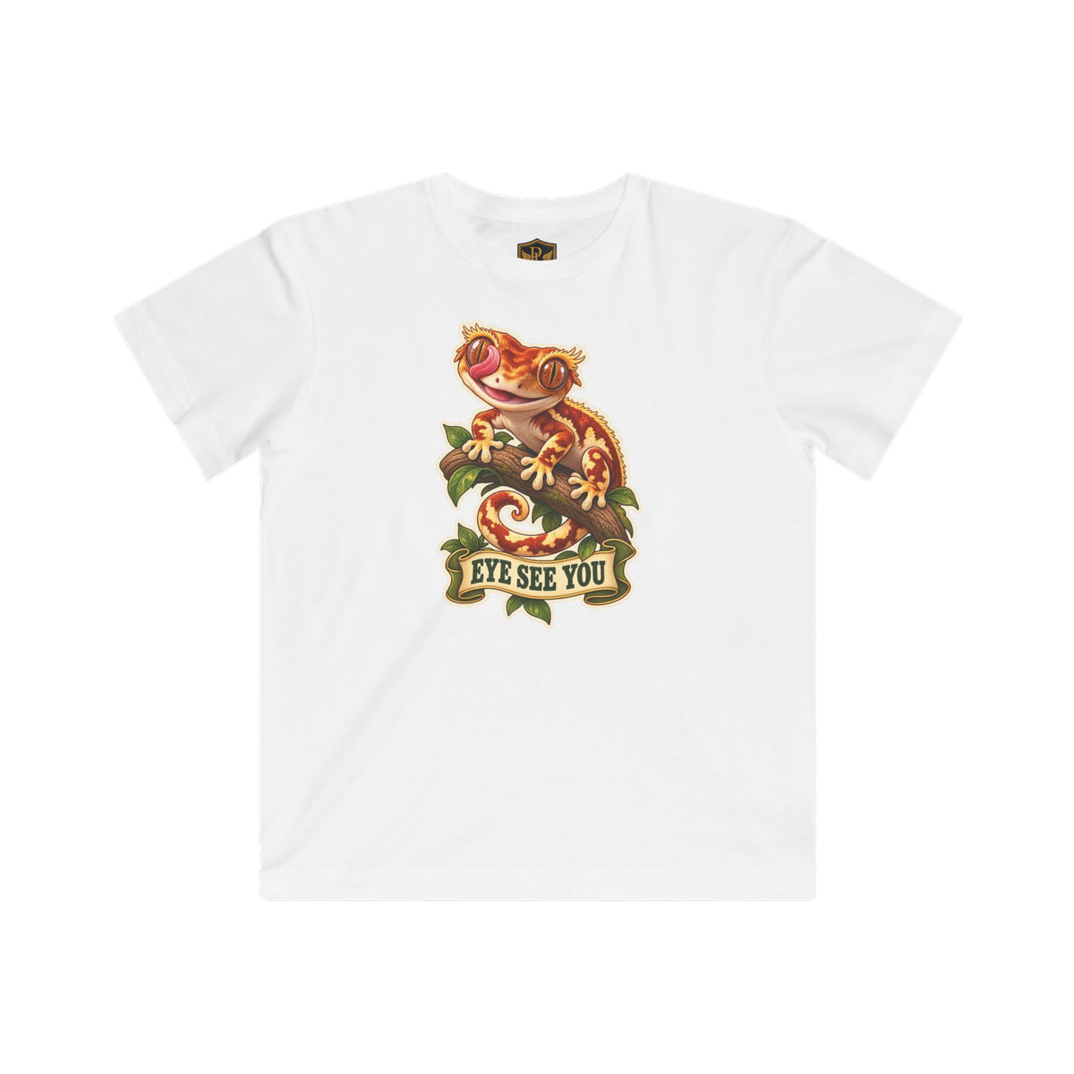 Eye See You Crested Gecko Kids’ T-Shirt