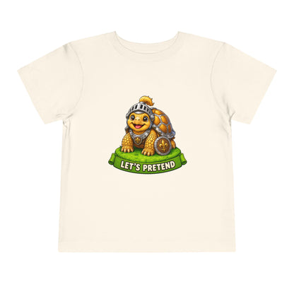 Let’s Pretend Sulcata Tortoise Knight Toddler T-Shirt