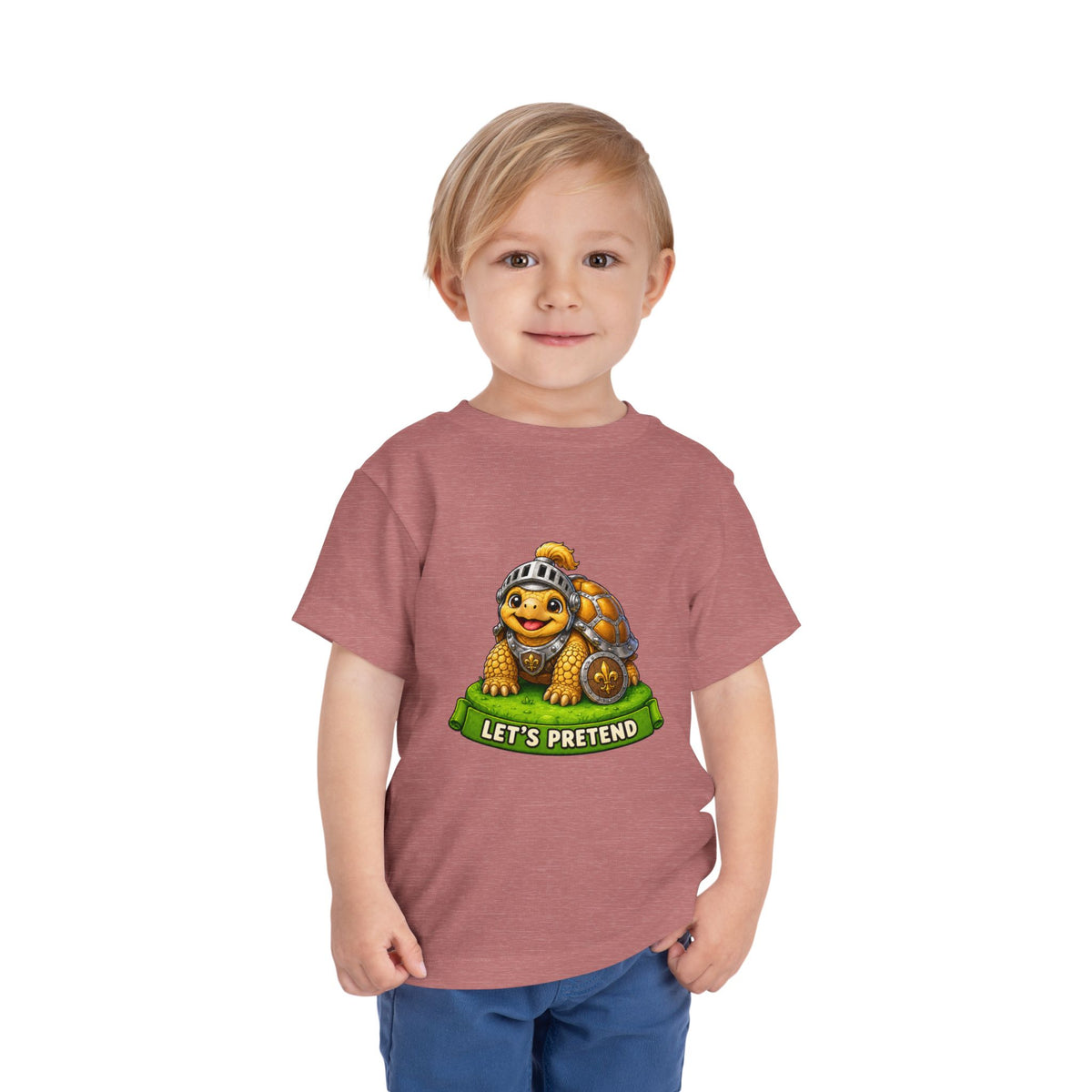 Let’s Pretend Sulcata Tortoise Knight Toddler T-Shirt