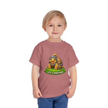 Let’s Pretend Sulcata Tortoise Knight Toddler T-Shirt