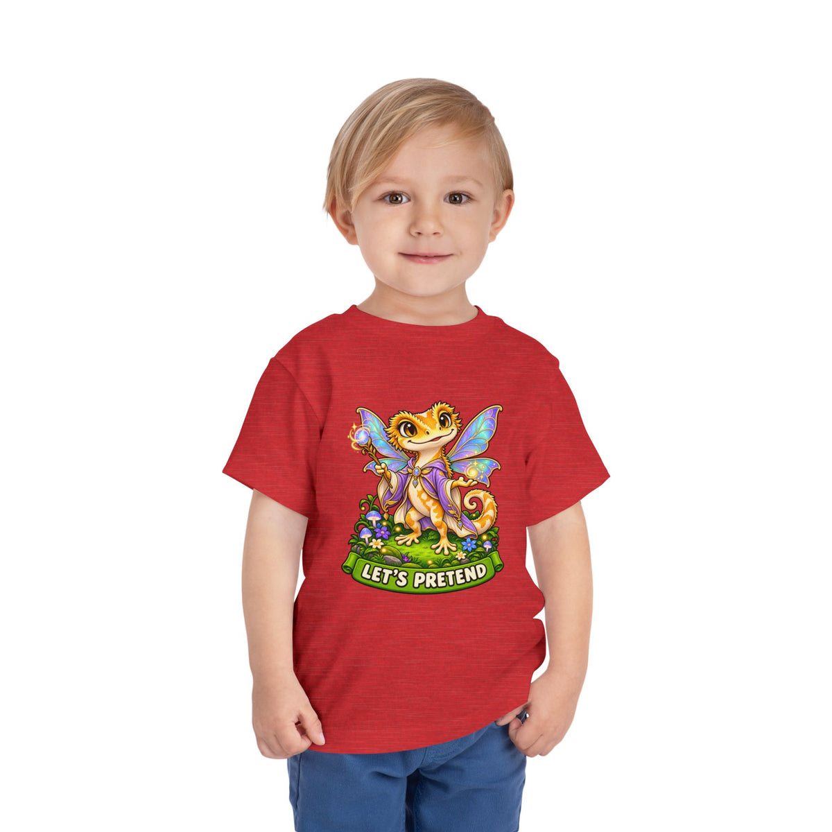 Let’s Pretend Female Crested Gecko Fairy Toddler T-Shirt