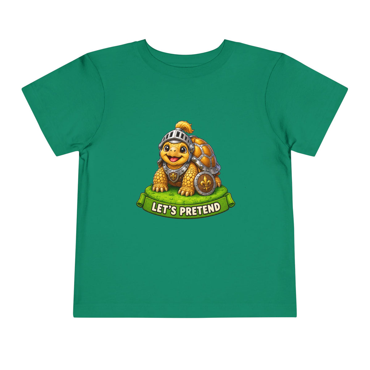 Let’s Pretend Sulcata Tortoise Knight Toddler T-Shirt