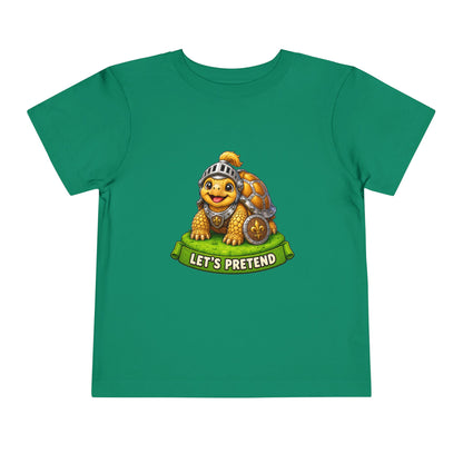 Let’s Pretend Sulcata Tortoise Knight Toddler T-Shirt