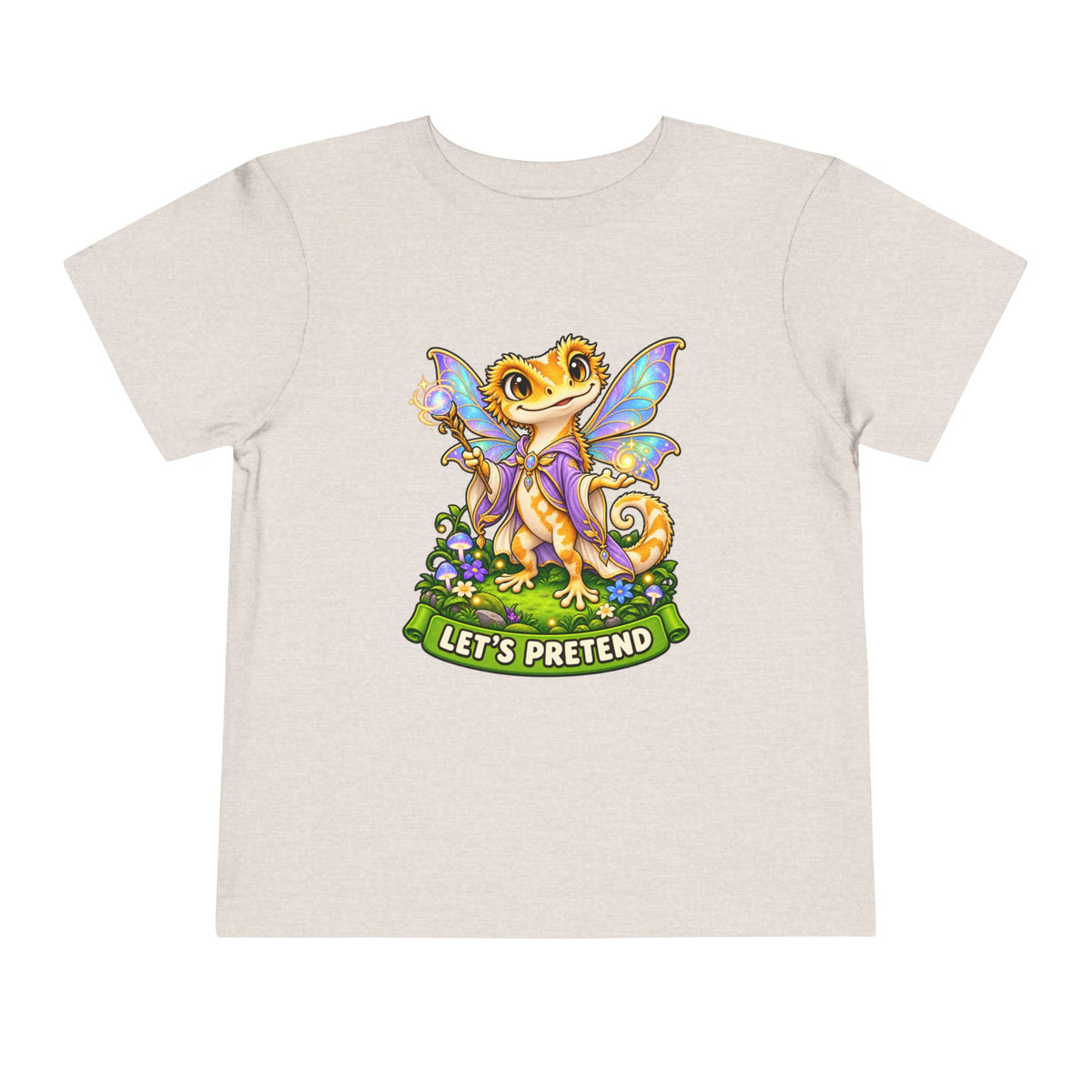 Let’s Pretend Female Crested Gecko Fairy Toddler T-Shirt