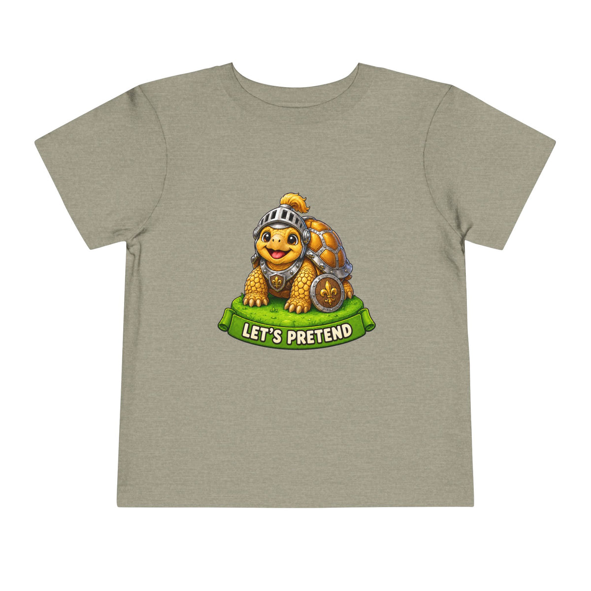 Let’s Pretend Sulcata Tortoise Knight Toddler T-Shirt