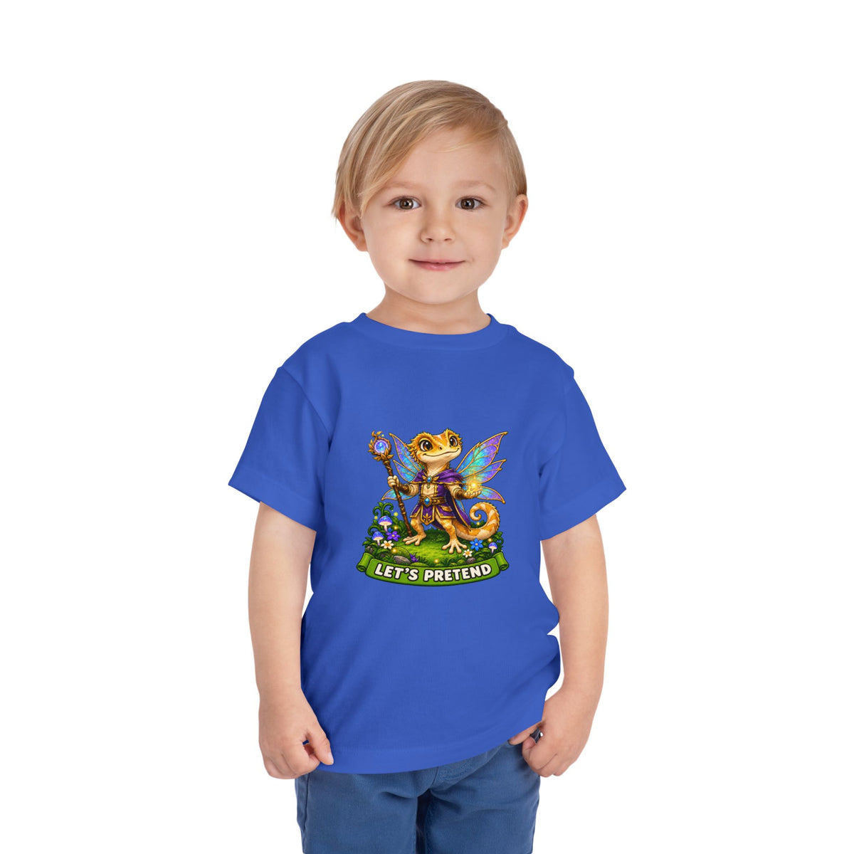 Let’s Pretend Male Crested Gecko Fairy Toddler T-Shirt