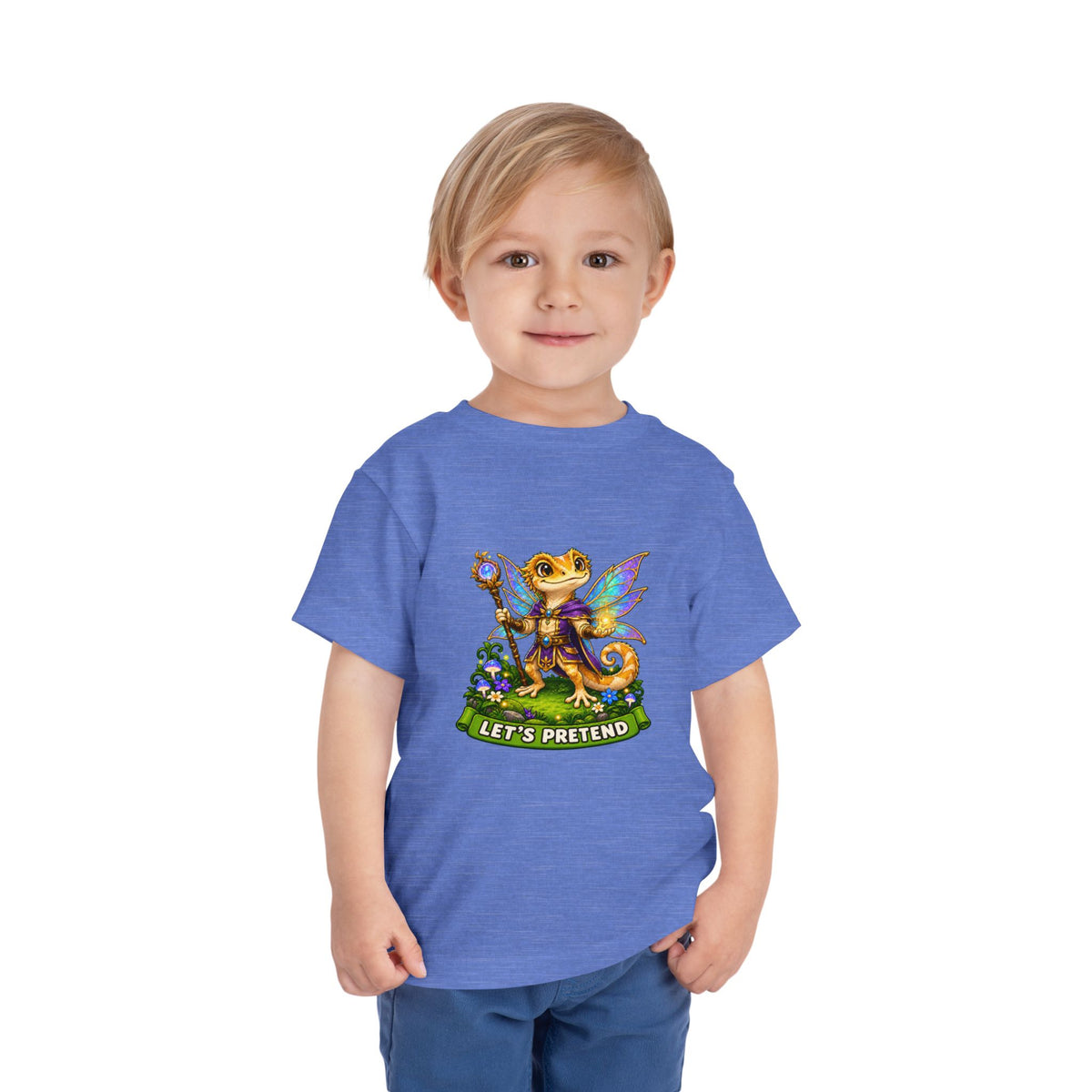 Let’s Pretend Male Crested Gecko Fairy Toddler T-Shirt