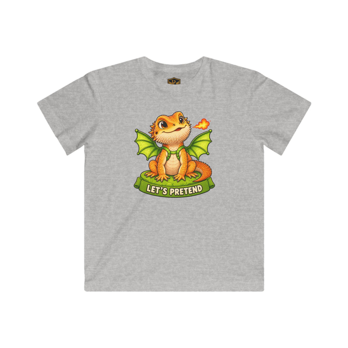 Let’s Pretend Citrus Bearded Dragon Kids’ T-Shirt