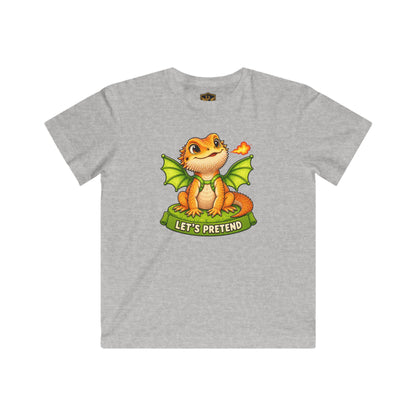 Let’s Pretend Citrus Bearded Dragon Kids’ T-Shirt