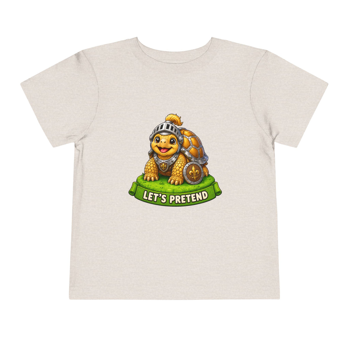 Let’s Pretend Sulcata Tortoise Knight Toddler T-Shirt