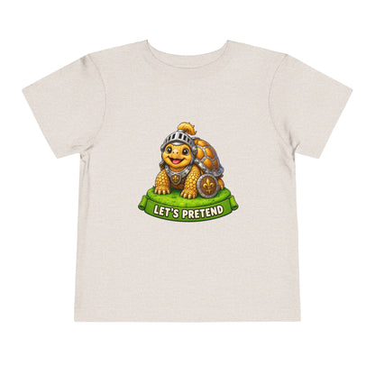Let’s Pretend Sulcata Tortoise Knight Toddler T-Shirt