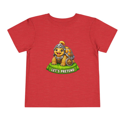 Let’s Pretend Sulcata Tortoise Knight Toddler T-Shirt