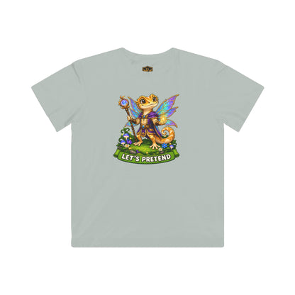 Let’s Pretend Male Crested Gecko Fairy Kids’ T-Shirt