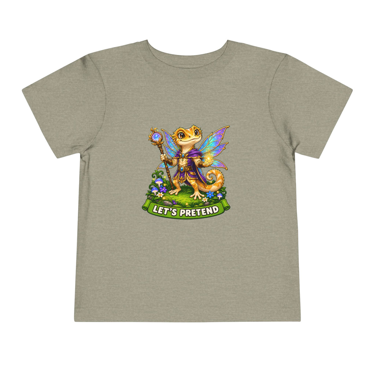 Let’s Pretend Male Crested Gecko Fairy Toddler T-Shirt