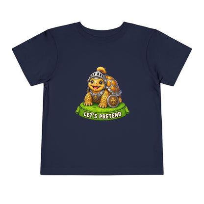 Let’s Pretend Sulcata Tortoise Knight Toddler T-Shirt
